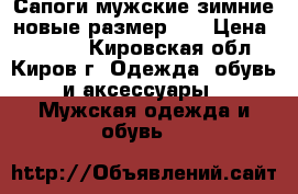 Сапоги мужские зимние новые размер 42 › Цена ­ 3 000 - Кировская обл., Киров г. Одежда, обувь и аксессуары » Мужская одежда и обувь   